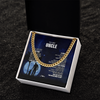 Personalized To My Uncle Necklace From Nephew Niece Thank You Grateful Love Uncle Birthday Gifts Fathers Day Christmas