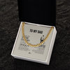 Personalized To My Dad Necklace From Daughter For All The Times That I Forgot To Thank You Dad Birthday Fathers Day Christmas Customized Gift Box Message Card