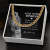 Necklace Gift For Him, Birthday Gift, Aniversary Gift - Family - To My Future Husband - I Love You With My Whole Heart