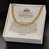 To My Man Cuban Chain Necklace for Him, Best Jewelry for Men, Romantic Birthday Gifts for Him Christmas, Jewelry for Him, Romantic Valentine