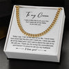 Silver Adult Chain Necklace for My Groom, Wedding Gift, Groom Wedding Present from Bride