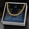 Personalized To My Son Cuban Link Chain From Mom I Love You For All That You Are Son Jewelry Gift For Men On Fathers Day Birthday Wedding