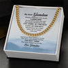 To My Grandson I Love You Link Chain Necklace Gift For Him, Birthday Gift, Aniversary Gift