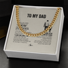 Personalized To My Dad Necklace From Son For All The Times That I Forgot To Thank You Dad Birthday Fathers Day Christmas Customized Gift Box Message Card