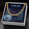 Personalized To My Dad Necklace From Son Thank You Day By Day Dad Birthday Gifts Fathers Day Christmas Customized Gift Box Message Card
