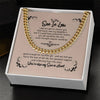 Happy Graduation Son In Law Cuban Chain Necklace, Gift For Him, Men's Chain Necklace, Future Son In Law Birthday Gift on Wedding Day, Sentimental Son Gifts