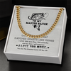 Necklace Gift For Him, Birthday Gift, Aniversary Gift - Fishing - To My Master Baiter - I Love You