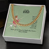 Cuban Link Chain to Dad Necklace Gift For Him, Birthday Gift, Aniversary Gift