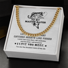 Necklace Gift For Him, Birthday Gift, Aniversary Gift - Fishing - To My Master Baiter - I Love You