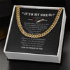 Happy Graduation Graduation Gift College for Son, Cuban Link Chain Gift for Son on His Graduation, Best Graduation Gifts for Son from Mom or Dad