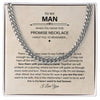 To My Man Cuban Chain Necklace for Him, Best Jewelry for Men, Romantic Birthday Gifts for Him Christmas, Jewelry for Him, Romantic Valentine