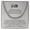 Final To My Man Cuban Chain Necklace, My King Message Card, Jewelry for Him Romantic, Best Jewelry for Men, Birthday Gifts for Him, Valentines Day