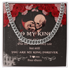 Necklace Gift For Him, Birthday Gift, Aniversary Gift - Skull - To My King - I Love You