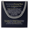 Happy Graduation Best Graduation Gifts for Him,Cuban Chain Necklace for Him on Graduation Day, High School/ College Graduation Gifts for Boy