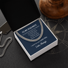 To My Soulmate I Want To Say I Love You Cuban Link Chain Necklace Gift For Him, Birthday Gift, Aniversary Gift