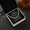 To My Dad I Want To Say I Love You Cuban Link Chain Necklace Gift Father's Day Gift