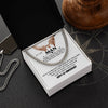 To My Man Silver Adult Chain Necklace Gift, Romantic 1st Anniversary Gifts for Him, Jusband Gifts