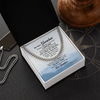 To My Grandson I Love You Link Chain Necklace Gift For Him, Birthday Gift, Aniversary Gift