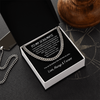 To My Soulmate My Sweetest Love Cuban Link Chain Necklace Gift For Him, Birthday Gift, Aniversary Gift