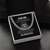 Personalized Cuban Link Chain Necklace Gift For Son - To My Son Lion Never Stop Believe In Yourself Just Go Forth Cuban Link Chain Necklace