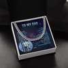 Personalized To My Dad Necklace From Son Thank You Day By Day Dad Birthday Gifts Fathers Day Christmas Customized Gift Box Message Card