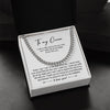 Silver Adult Chain Necklace for My Groom, Wedding Gift, Groom Wedding Present from Bride