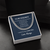 To My Soulmate I Want To Say I Love You Cuban Link Chain Necklace Gift For Him, Birthday Gift, Aniversary Gift