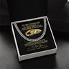 Personalized Cuban Link Chain Gift For Husband - I Wish I Could Turn Back To The Clock Cuban Link Chain Valentines Day Gift For Him