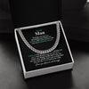 To My Man Necklace, Gift for Him, Cuban Chain, Anniversary Gift, Father's Day Gift, Fiance, Boyfriend, Husband, Romantic Birthday Gifts