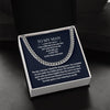 Cuban Chain Necklace for My Man, Gift for Husband Love You To The Moon, Meaningful Anniversary