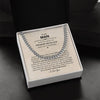 To My Man Cuban Chain Necklace for Him, Best Jewelry for Men, Romantic Birthday Gifts for Him Christmas, Jewelry for Him, Romantic Valentine