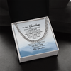 To My Grandson I Love You Link Chain Necklace Gift For Him, Birthday Gift, Aniversary Gift