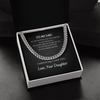 To My Dad I Want To Say I Love You Cuban Link Chain Necklace Gift Father's Day Gift
