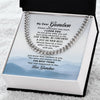 To My Grandson I Love You Link Chain Necklace Gift For Him, Birthday Gift, Aniversary Gift