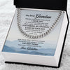 To My Grandson I Love You Link Chain Necklace Gift For Him, Birthday Gift, Aniversary Gift