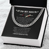Happy Graduation Graduation Gift College for Son, Cuban Link Chain Gift for Son on His Graduation, Best Graduation Gifts for Son from Mom or Dad