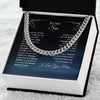 Personalized To My Son Cuban Link Chain From Mom I Love You For All That You Are Son Jewelry Gift For Men On Fathers Day Birthday Wedding