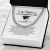 Happy Graduation, Grad Gift for Nephew, Nephew Graduation Gift from Aunt, High School College Nephew Graduation Gift, Nephew's Grad, Cuban Chain Necklace