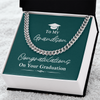 Happy Graduation To My Grandson, Cuban Link Chain, Graduation Present, Grad Gift, From Grandparents