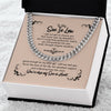 Happy Graduation Son In Law Cuban Chain Necklace, Gift For Him, Men's Chain Necklace, Future Son In Law Birthday Gift on Wedding Day, Sentimental Son Gifts