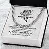 Necklace Gift For Him, Birthday Gift, Aniversary Gift - Fishing - To My Master Baiter - I Love You