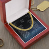 Personalized To My Son Cuban Link Chain From Mom I Love You For All That You Are Son Jewelry Gift For Men On Fathers Day Birthday Wedding