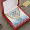 To My Grandson I Love You Link Chain Necklace Gift For Him, Birthday Gift, Aniversary Gift
