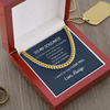 To My Soulmate I Want To Say I Love You Cuban Link Chain Necklace Gift For Him, Birthday Gift, Aniversary Gift