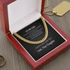 To My Dad I Want To Say I Love You Cuban Link Chain Necklace Gift Father's Day Gift