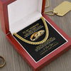 Personalized Cuban Link Chain Gift For Husband - I Wish I Could Turn Back To The Clock Cuban Link Chain Valentines Day Gift For Him