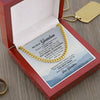 To My Grandson I Love You Link Chain Necklace Gift For Him, Birthday Gift, Aniversary Gift