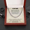 Happy Graduation To My Man Promise Necklace, Cuban Chain for Him, Romantic birthday gifts for him, Best Jewelry for men, To my boyfriend, Anniversary Jewelry