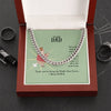 Cuban Link Chain to Dad Necklace Gift For Him, Birthday Gift, Aniversary Gift