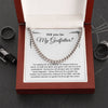 Will You Be My Godfather? Godfather Proposal Gift Necklace for Men Adults Size